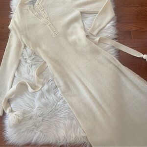 1970's Francesca for Damon Sweater Dress Italy Vintage Wool Blend Size 8 Maxi